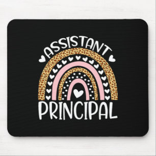 Istant Principal Boho Rainbow Leopard First Day Mouse Mat