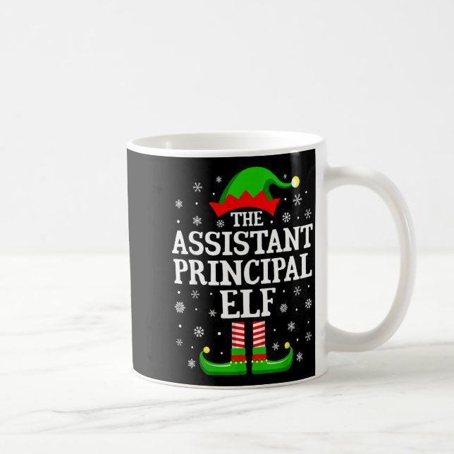 Istant Principal Elf Funny Christmas Family Matchi Coffee Mug (Right)