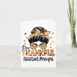 Istant Principal One Thankful Thanksgiving Fall Au Card