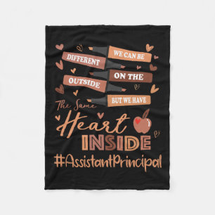 Istant Principal We Can Be Different Black History Fleece Blanket