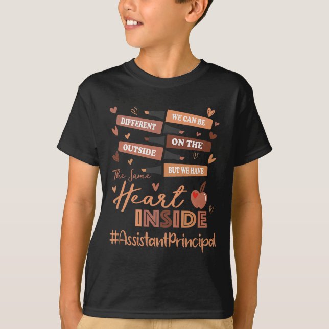 Istant Principal We Can Be Different Black History T-Shirt (Front)