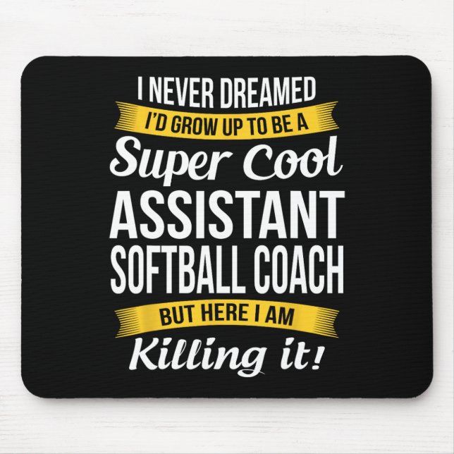Istant Softll Coach Thank You Funny Gift  Mouse Mat (Front)