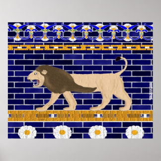 Istar Gate Lion Wall Print