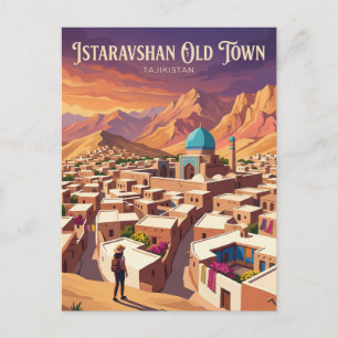 Istaravshan Old Town Tajikistan Postcard