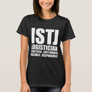 ISTJ Logistician Introvert T Shirt Black