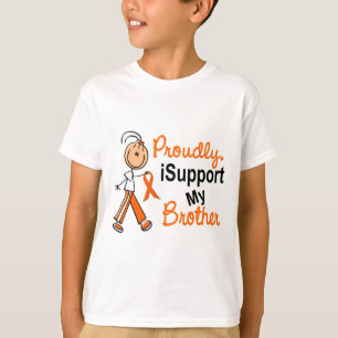 iSupport 1 SFT Leukaemia MS Kidney Cancer BROTHER T-Shirt