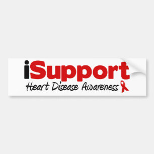 iSupport Heart Disease Bumper Sticker