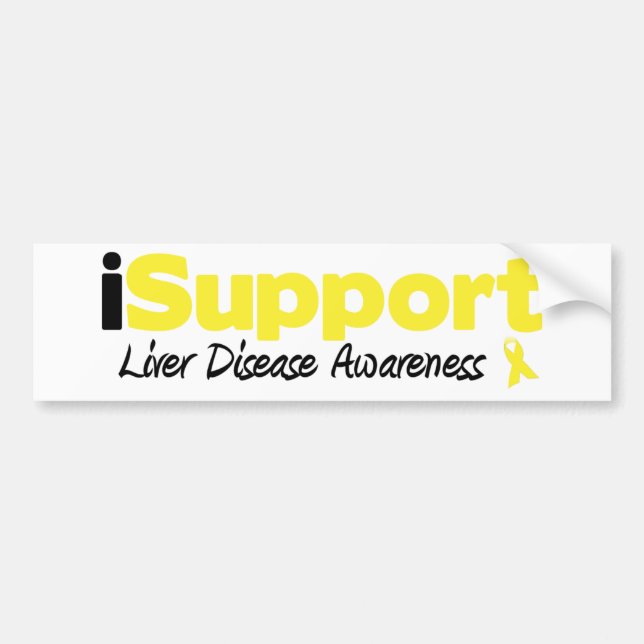 iSupport Liver Disease Bumper Sticker (Front)