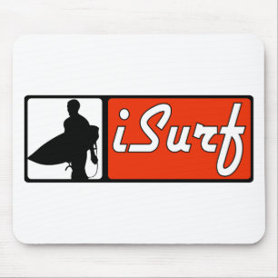iSurf Red Mouse Mat