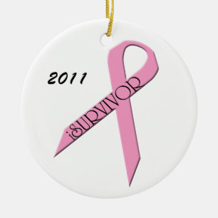 iSurvivor Breast Cancer Survivor Ornament