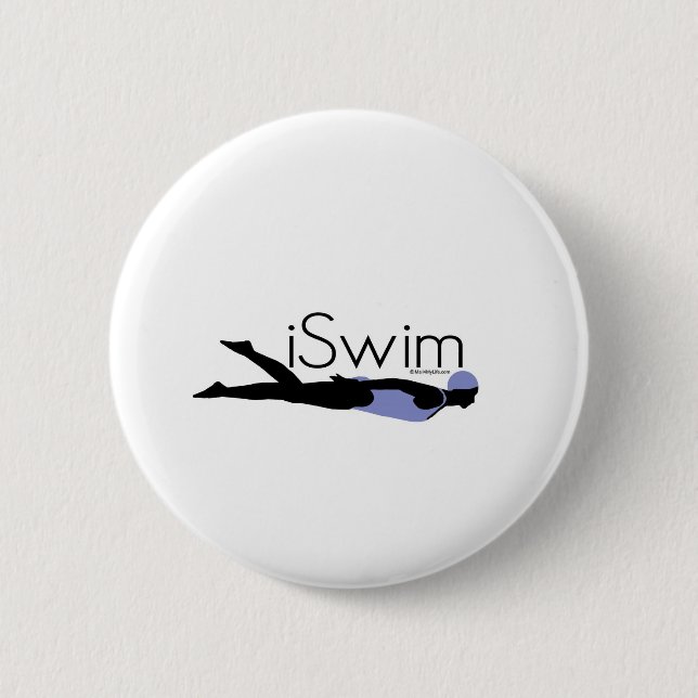 iswim - Female 6 Cm Round Badge (Front)