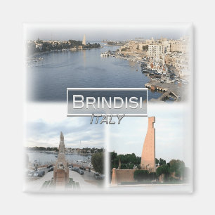 IT3257 Europe, Italy, Apulia, Brindisi, fridge Magnet