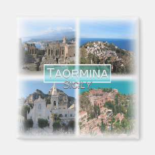IT3271 Europe, Italy, Sicily, Taormina, fridge Magnet