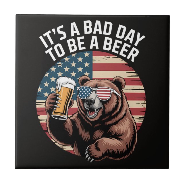 It A Bad Day To Be A Bear Tile (Front)