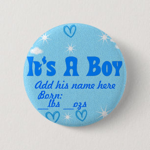 It' a Boy_ 6 Cm Round Badge