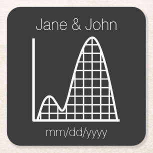 It Adds Up in Black Paper Coaster