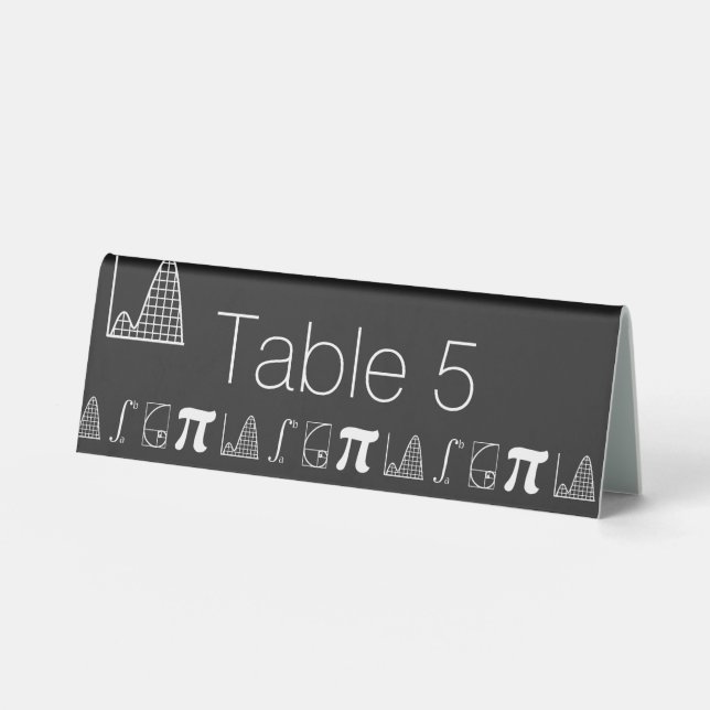 It Adds Up in Black Table Tent Sign (Front)