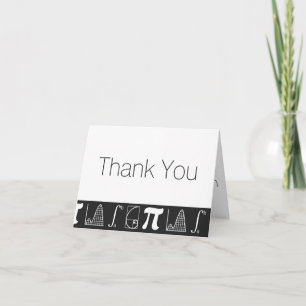 It Adds Up in Black Thank You Card