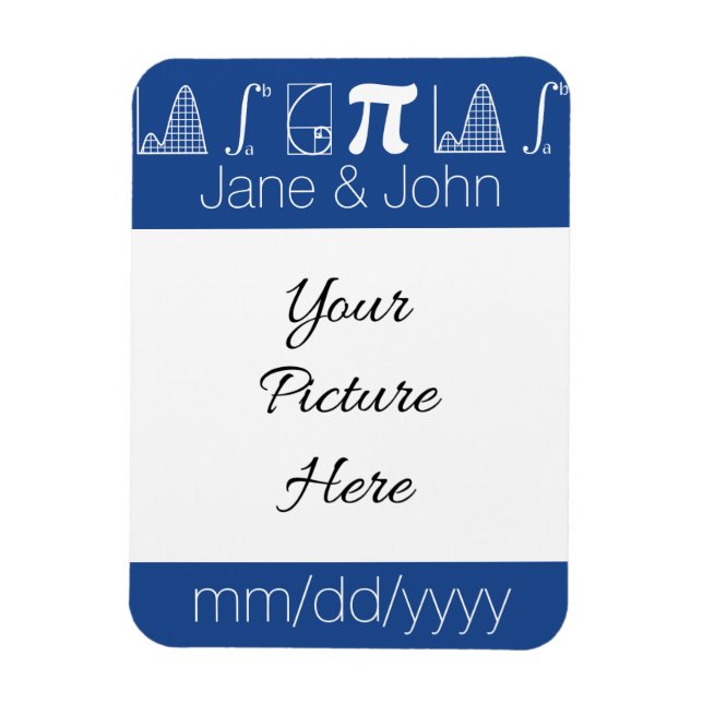 It Adds Up in Blue Save-the-Date Magnet (Vertical)