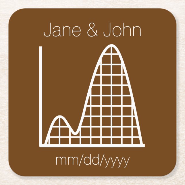 It Adds Up in Chocolate Paper Coaster (Front)