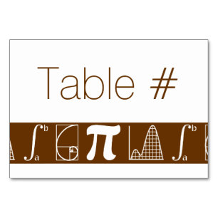 It Adds Up in Chocolate Table Card