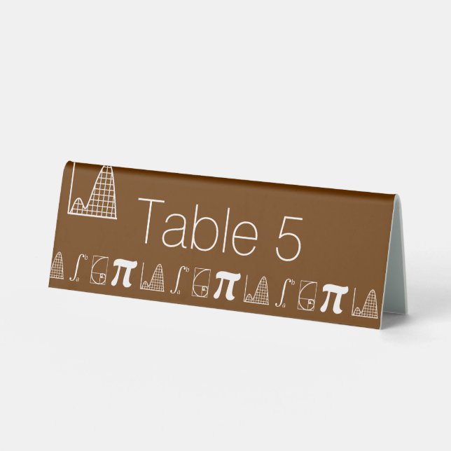 It Adds Up in Chocolate Table Tent Sign (Front)
