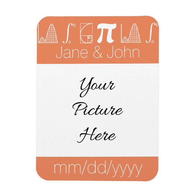 It Adds Up in Coral Save-the-Date Magnet (Vertical)