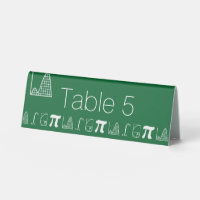 It Adds Up in Green Table Tent Sign