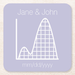 It Adds Up in Lavender Paper Coaster