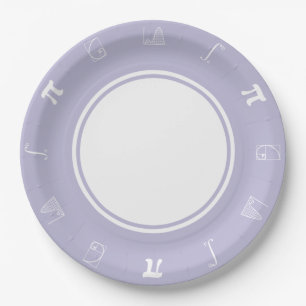 It Adds Up in Lavender Paper Plate