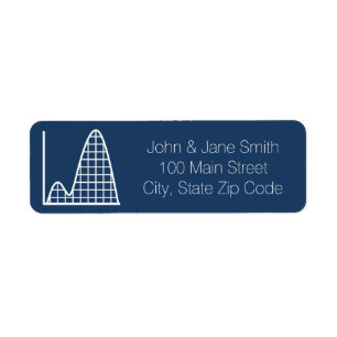 It Adds Up in Navy Return Address Label