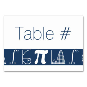 It Adds Up in Navy Table Card