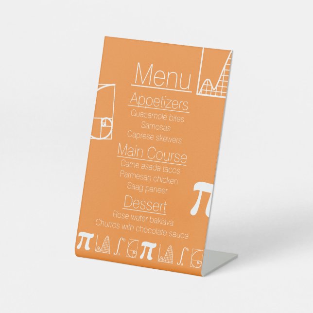 It Adds Up in Orange Pedestal Sign (Front)