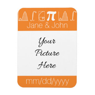 It Adds Up in Orange Save-the-Date Magnet