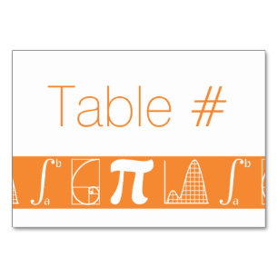 It Adds Up in Orange Table Card