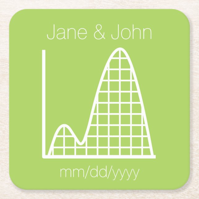 It Adds Up in Peridot Paper Coaster (Front)