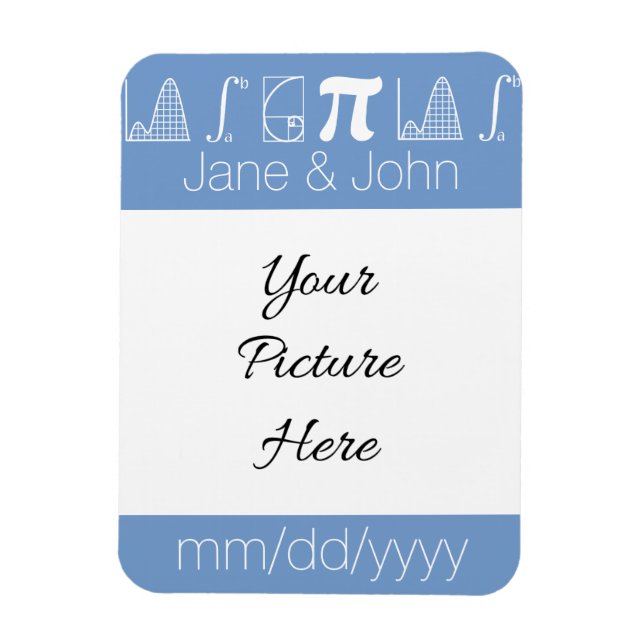 It Adds Up in Periwinkle Save-the-Date Magnet (Vertical)