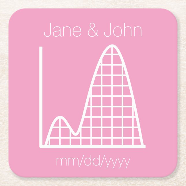 It Adds Up in Petal Pink Paper Coaster (Front)
