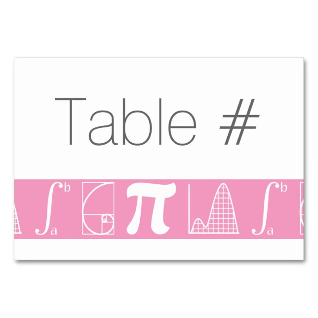 It Adds Up in Petal Pink Table Card (Front)