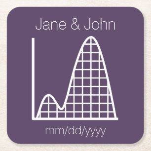 It Adds Up in Purple Paper Coaster