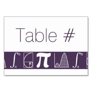 It Adds Up in Purple Table Card