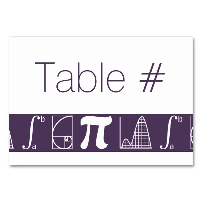 It Adds Up in Purple Table Card (Front)