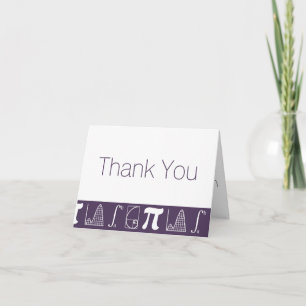 It Adds Up in Purple Thank You Card