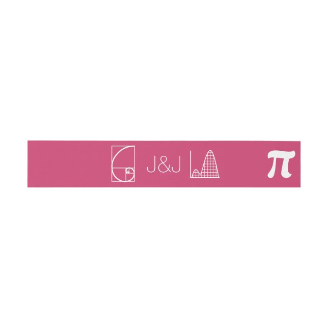 It Adds Up in Raspberry Invitation Belly Band (Flat)