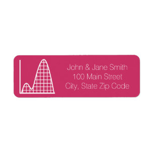 It Adds Up in Raspberry Return Address Label