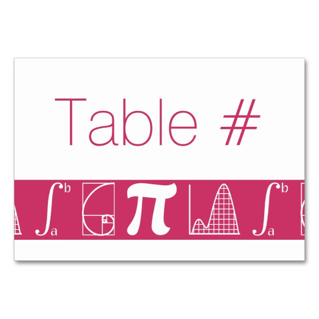 It Adds Up in Raspberry Table Card (Front)