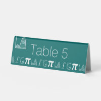 It Adds Up in Teal Table Tent Sign