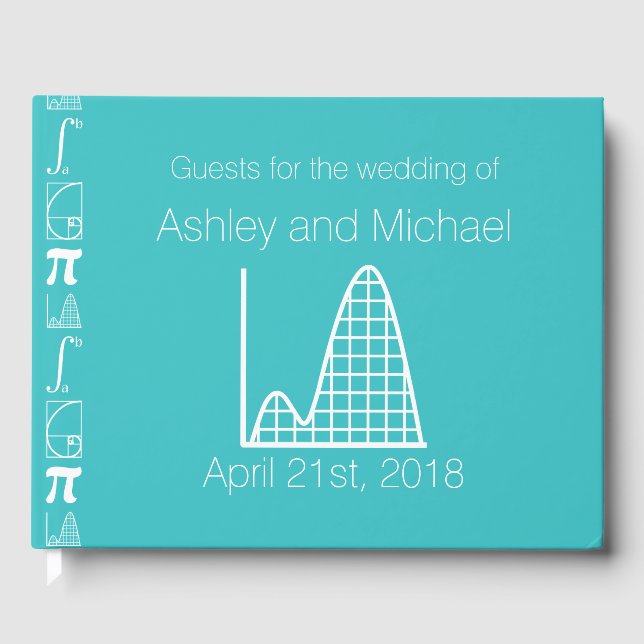 It Adds Up in Turquoise Guest Book (Front)
