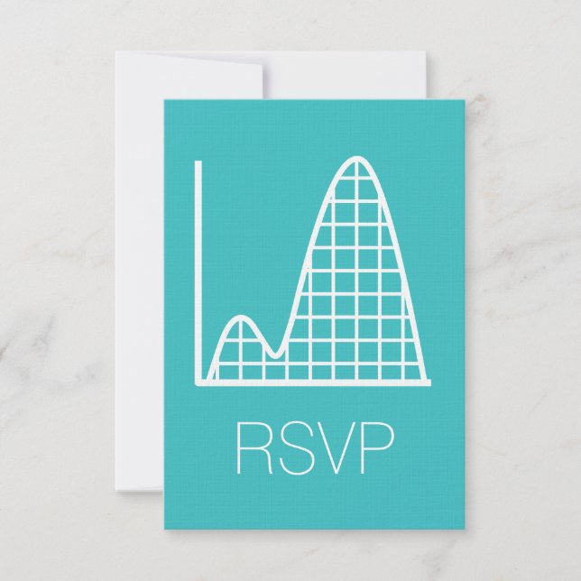 It Adds Up in Turquoise RSVP Card (Front)