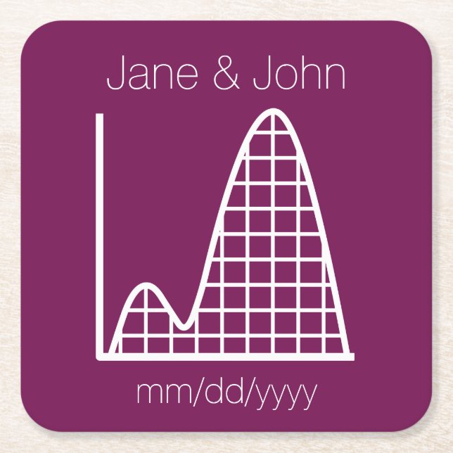 It Adds Up in Wine Paper Coaster (Front)